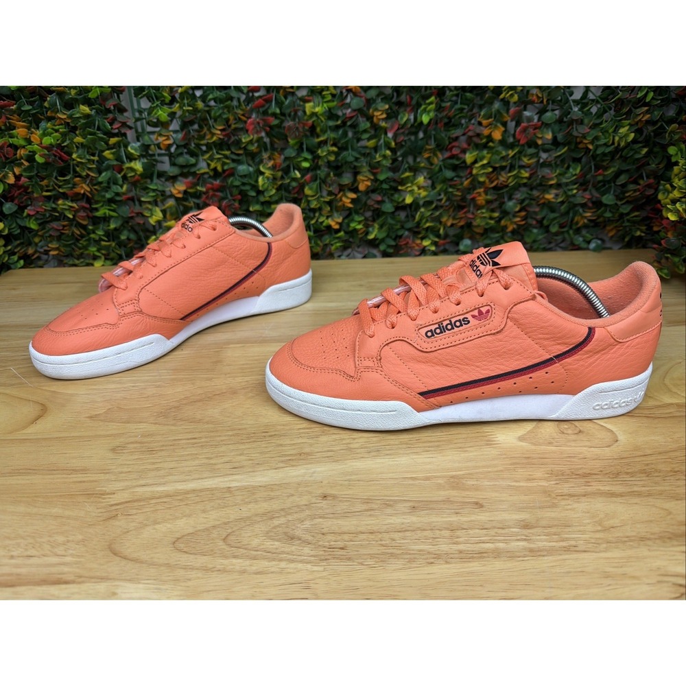 Adidas Original Continental 80 Leather Sneakers Shoes Easy Orange Men 9.5 CG7124 - Picture 3 of 9